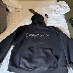 Balenciaga Black Graphic Hoodie